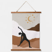 Yoga silhouette meditation Balance Namaste zen Hangend Wandkleed (Voorkant 2)