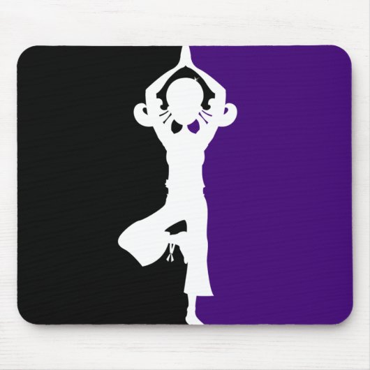Yoga Silhouette Mousepad Muismat (Voorkant)