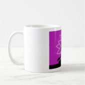 Yoga Silhouette Paarse Coffee Mok (Links)