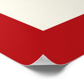 Yoga Silhouette Red Om Ohm Zen Spiritueel Poster (Hoek)