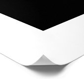 Yoga Silhouette White Om Ohm Zen Spiritueel Poster (Hoek)