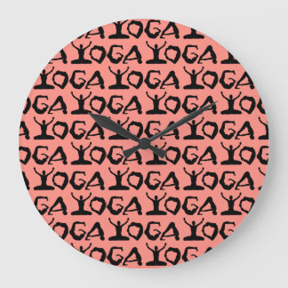 Yoga Silhouetten Grote Klok