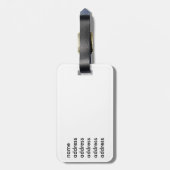 Yoga Silhouettes Bagagelabel (Achterkant verticaal)