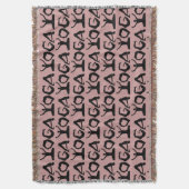 Yoga Silhouettes Deken (Voorkant Verticaal)