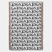 Yoga Silhouettes Deken (Voorkant Verticaal)