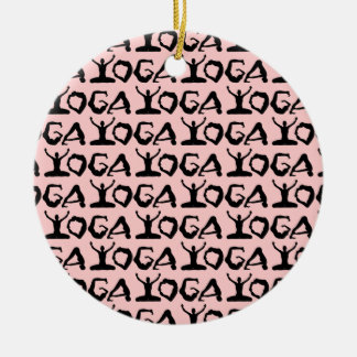 Yoga Silhouettes Keramisch Ornament