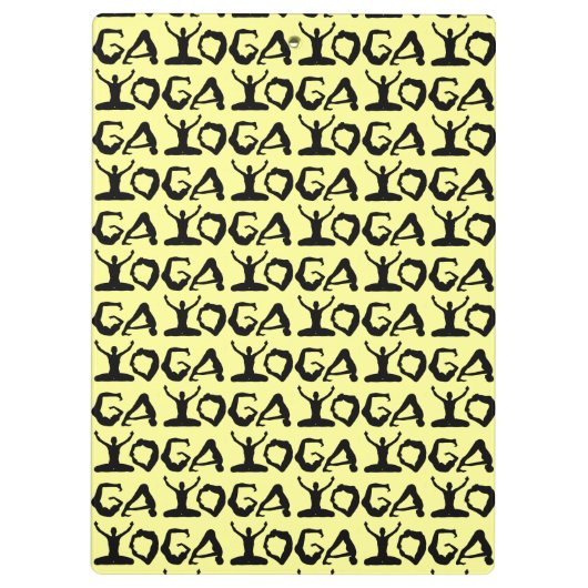 Yoga Silhouettes Klembord (Achterkant)