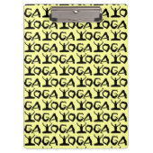 Yoga Silhouettes Klembord (Voorkant)