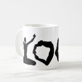 Yoga Silhouettes Koffiemok (Voorkant links)