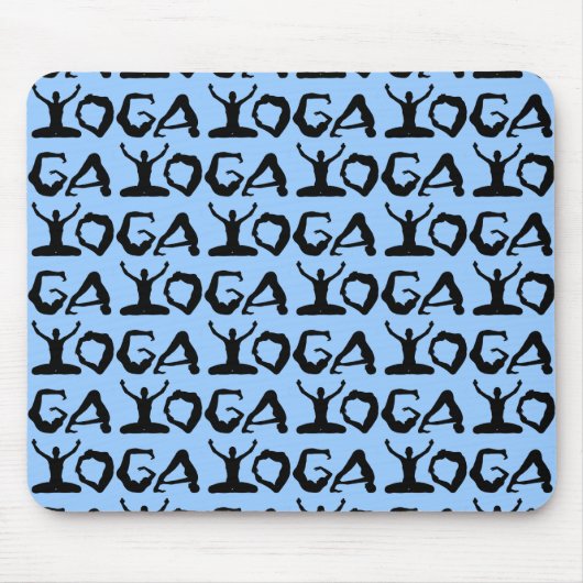 Yoga Silhouettes Muismat (Voorkant)