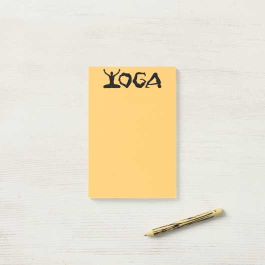 Yoga Silhouettes Post-it® Notes (Op bureau)