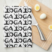 Yoga Silhouettes Theedoek (Quarter Fold)