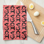 Yoga Silhouettes Theedoek (Quarter Fold)