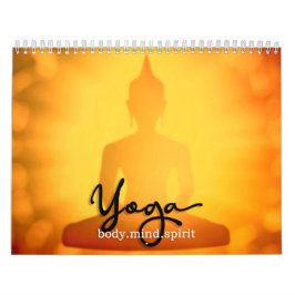 Yoga Silhouettes Wall Agenda Kalender