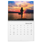 Yoga Silhouettes Wall Agenda Kalender (Feb 2026)