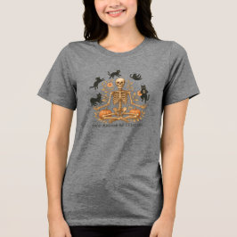 Yoga Skelet Halloween Tri-Blend Shirt