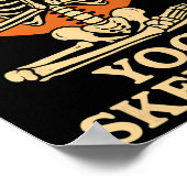 Yoga Skelet Mediterend Poster (Hoek)