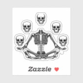 Yoga Skeleton Sticker (Vel)