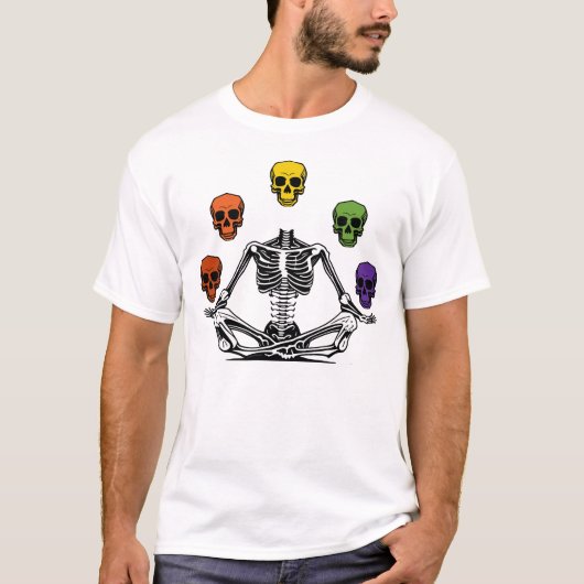 Yoga Skeleton T-shirt (Voorkant)