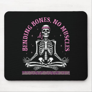 Yoga-skeletten Namaste Grappige meditatie Hallowee Muismat