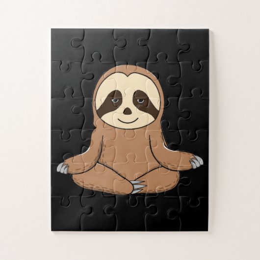Yoga Sloth Funny Jig Saw Puzzle Legpuzzel (Verticaal)