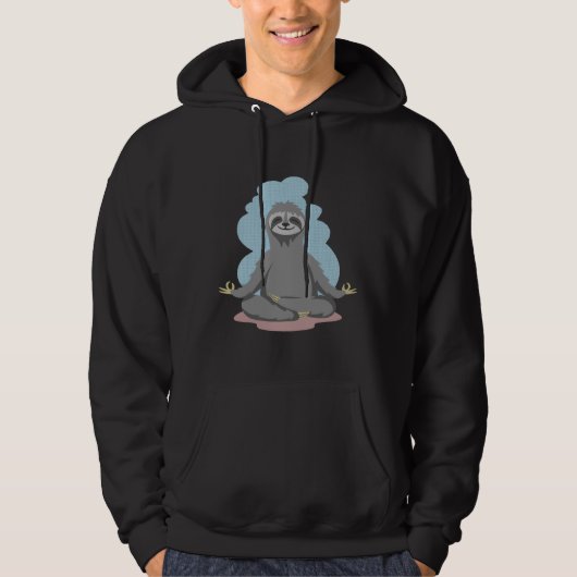 Yoga Sloth Hoodie (Voorkant)