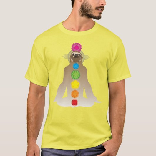 Yoga Sloth, Tie Dye T-shirt (Voorkant)