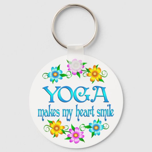 Yoga Smile Sleutelhanger (Voorkant)