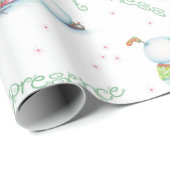 Yoga Snowman Wrapping Paper Cadeaupapier (Rol Hoek)