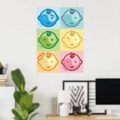 Yoga Speak Baby : Alle Baby Canvas Poster (Thuiskantoor)