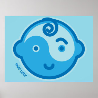 Yoga Speak Baby: Blue Chakra Wise Baby Print