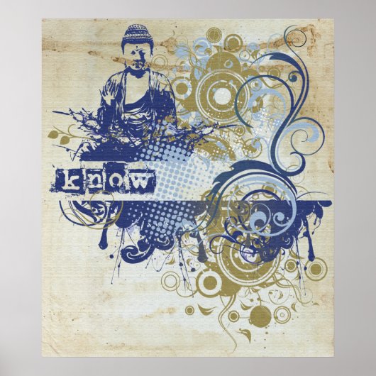 Yoga Speak: Indigo Knowing Chakra Poster (Voorkant)