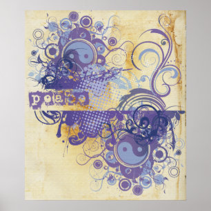 Yoga Speak : Paarse Peace Chakra Poster