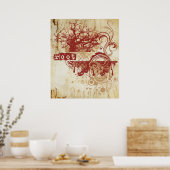 Yoga Speak: Red Root Chakra Poster (Keuken)