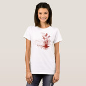 Yoga Speak : "Rooted: Red Chakra T-shirt (Voorkant volledig)