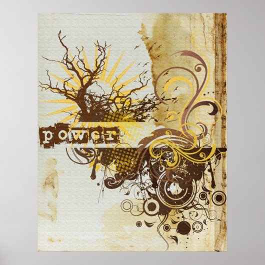 Yoga Speak : Yellow Power Chakra Poster (Voorkant)