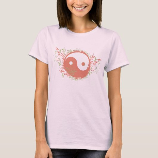 Yoga Speak:  Yin-Yang-symbool T-shirt (Voorkant)