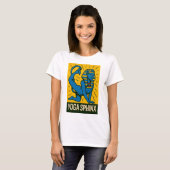 Yoga Sphinx - klassieke Pop kunst T-shirt (Voorkant volledig)