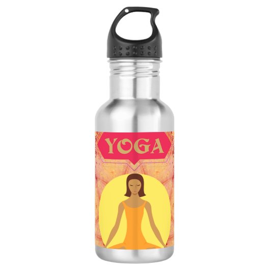 Yoga Spirit thermos Waterfles (Voorkant)