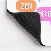 Yoga Spiritualiteit Zen Meditation Speech Bubbles Muismat (Hoek)