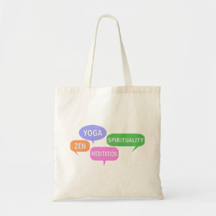 Yoga Spiritualiteit Zen Meditation Speech Bubbles Tote Bag