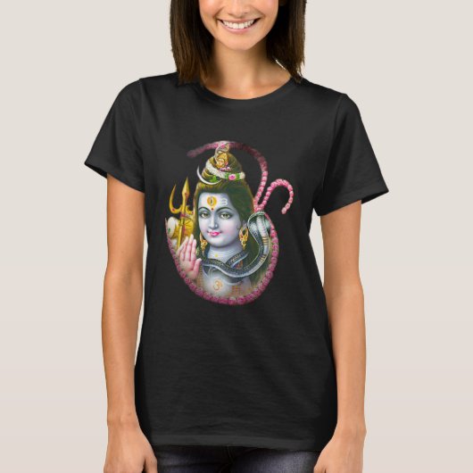 Yoga Spirituele Hindoe God Krishna Meditatie T-shirt (Voorkant)