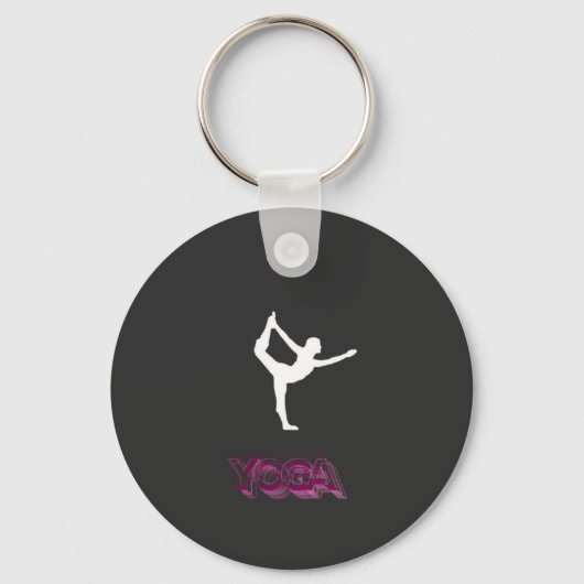 Yoga sporten 1 sleutelhanger (Voorkant)