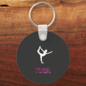 Yoga sporten 1 sleutelhanger (Voorkant)