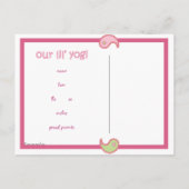 Yoga Spreek Baby: Lil' Yogini Briefkaart (Achterkant)