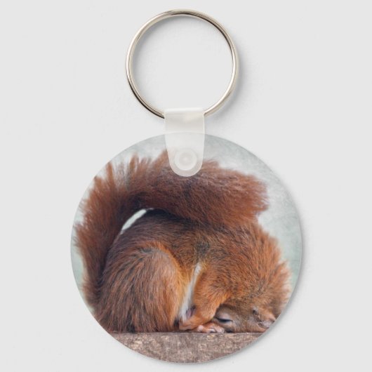 Yoga Squirrel Keyring Sleutelhanger (Voorkant)