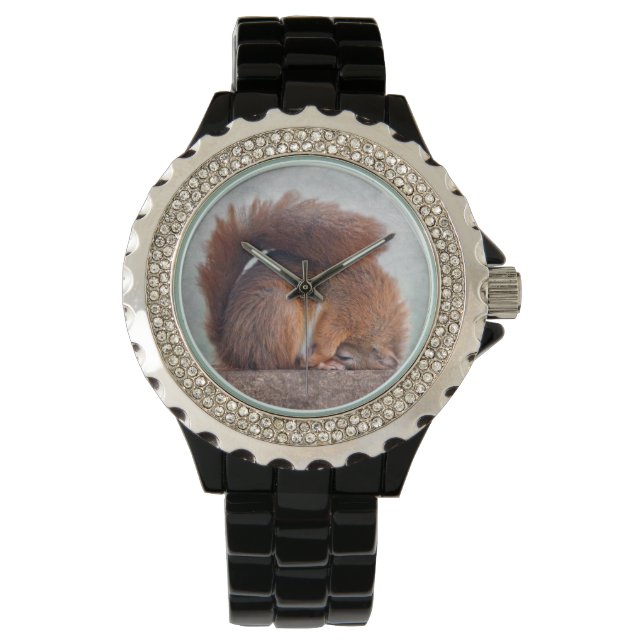 Yoga Squirrel Watch Horloge (Voorkant)