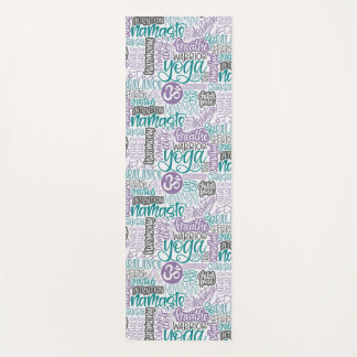 Yoga Staat van Mind-Hand-lettered Yoga Woord Colla Yogamat