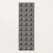 Yoga Standing Pose Silhouette Yogamat (Achterkant)