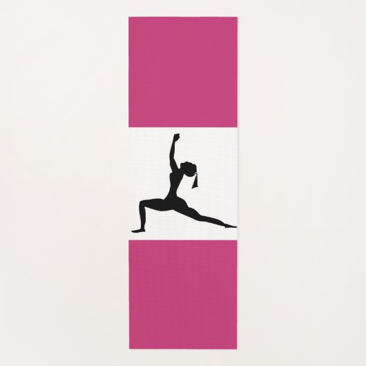 Yoga Standing Silhouette Lady Yogamat (Voorkant)